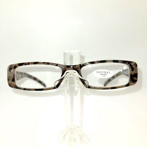 Ellen Tracy Rectangular Reading Glasses in Gray Black Brown Tortoise